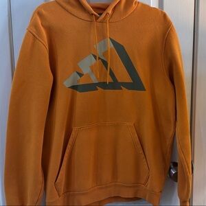 Under Armour Burnt Orange Hoodie with Gray Graphic